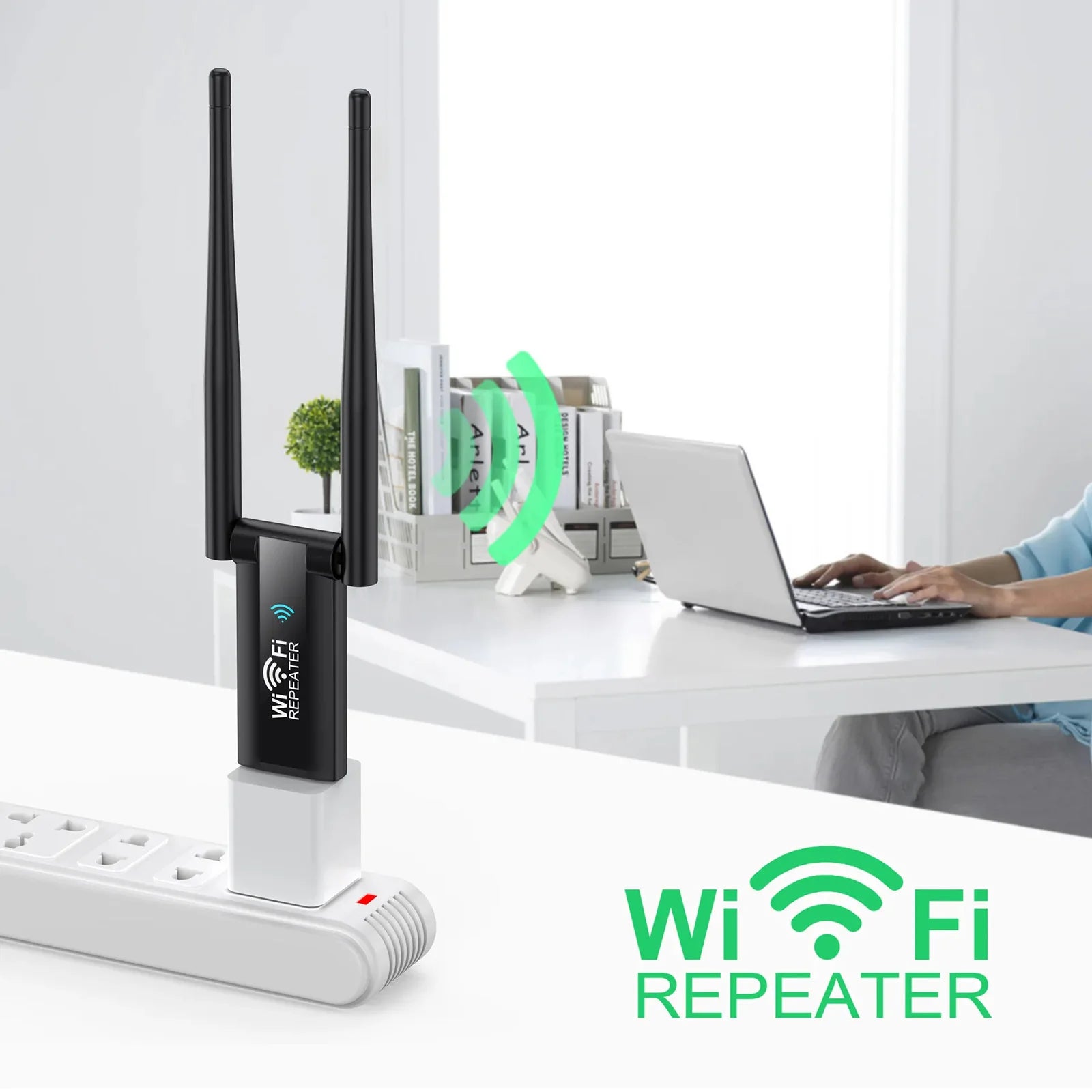 Repetidor Wi-Fi USB Wireless 300Mbps - Extensor de Sinal de Internet e Amplificador de Rede 2.4G Repetidor Wi-Fi USB Wireless 300Mbps - Extensor de Sinal de Internet e Amplificador de Rede 2.4G